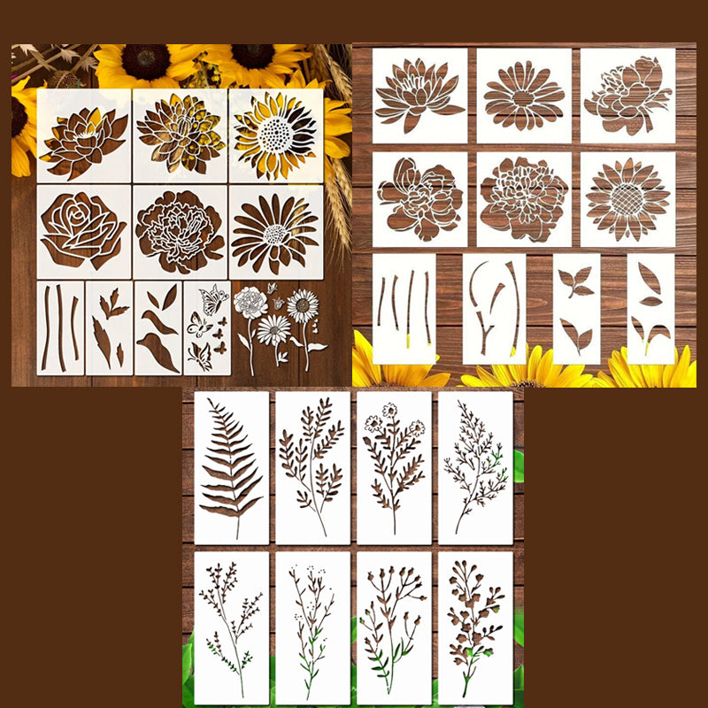 🏡Last Day 49% OFF -Blooming Flowers Stencil Kit🌻DIY Decoration