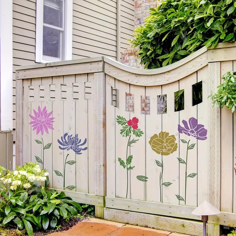 🏡Last Day 49% OFF -Blooming Flowers Stencil Kit🌻DIY Decoration